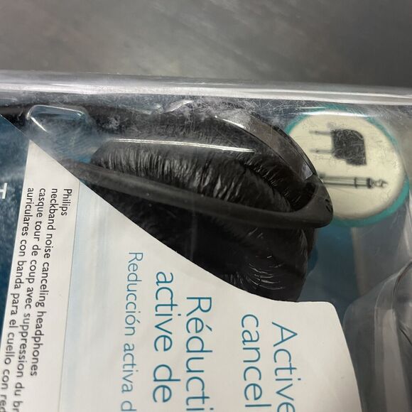 PHILIPS SHN5500 Active Noise Canceling Headphones New Open Box RARE NOB SHN 5500 - Picture 5 of 6